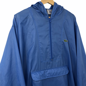 Vintage Light Blue Lacoste Izod Half Zip Cagoule - Extra Large (XL) PTP 27"