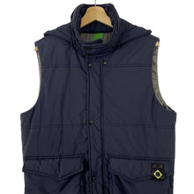 Load image into Gallery viewer, Ma.Strum Navy Hooded Harrier Field Gilet Body Warmer - Medium (M) PTP 22.5&quot;
