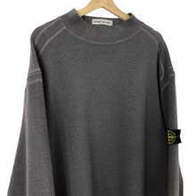 Load image into Gallery viewer, Vintage Stone Island Grey Mock Neck Sweater - Double Extra Large (XXL) PTP 27&quot;
