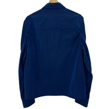 Load image into Gallery viewer, Paul and Shark Blue Nylon Shimmer Overshirt - Large (L) PTP 21&quot;
