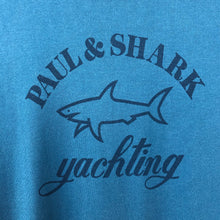 Load image into Gallery viewer, Paul and Shark Blue Short Sleeved Logo T-Shirt - Large (L) PTP 19&quot;
