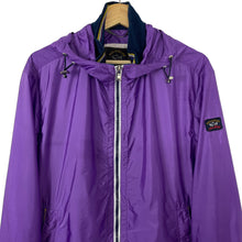 Load image into Gallery viewer, Paul and Shark Purple Hooded Logo Jacket - Large (L) PTP 21.5&quot;
