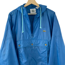 Load image into Gallery viewer, Vintage Light Blue Lacoste Izod Half Zip Cagoule - Medium (M) PTP 24.5&quot;
