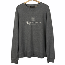 Load image into Gallery viewer, Aquascutum Grey Crew Neck Logo Sweater - Double Extra Large (XXL) PTP 24.25&quot;
