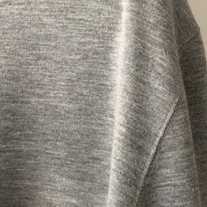 Ma.Strum Grey Half Zip Pullover Sweater - Small (S) PTP 21"