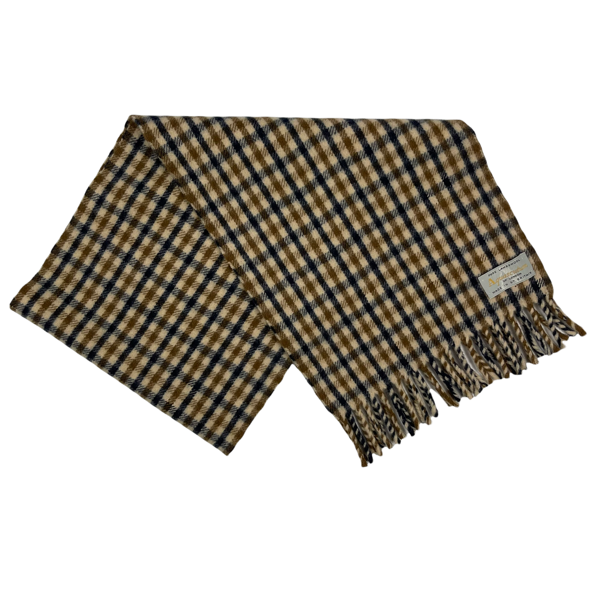 Aquascutum Classic House Check Pure Lambswool Scarf One Size