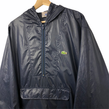 Load image into Gallery viewer, Vintage Dark Navy Lacoste Izod Half Zip Cagoule - Large (L) PTP 26&quot;
