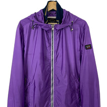 Load image into Gallery viewer, Paul and Shark Purple Hooded Logo Jacket - Large (L) PTP 21.5&quot;
