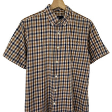 Load image into Gallery viewer, Aquascutum House Check Short Sleeved Shirt - Large (L) PTP 21.5&quot;
