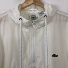 Load image into Gallery viewer, Vintage White Lacoste Izod Half Zip Cagoule - Medium (M) PTP 23&quot;
