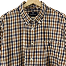 Load image into Gallery viewer, Aquascutum House Check Short Sleeved Shirt - Triple Extra Large (XXXL) PTP 25.25&quot;
