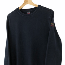 Load image into Gallery viewer, Paul and Shark Navy Logo Crew Neck Sweater - Medium (M) PTP 20&quot;
