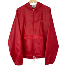 Load image into Gallery viewer, Vintage Red Lacoste Izod Half Zip Cagoule - Medium (M) PTP 22.75&quot;
