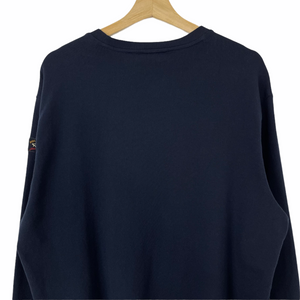 Paul and Shark Navy Logo Crew Neck Sweater - Large (L) PTP 23"