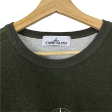 Load image into Gallery viewer, Stone Island Olive Short Sleeved Logo T-Shirt - Large (L) PTP 22.5&quot;
