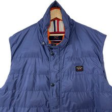 Load image into Gallery viewer, Paul and Shark Blue Down Fill Gilet Body Warmer - Six Extra Large (6XL) PTP 29&quot;
