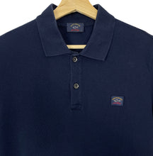 Load image into Gallery viewer, Paul and Shark Navy Short Sleeved Polo - Large (L) PTP 20&quot;
