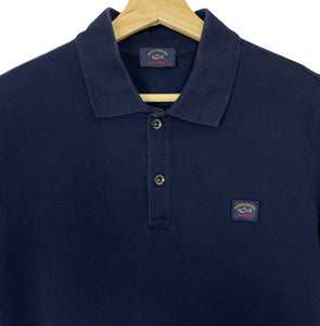 Paul and Shark Navy Short Sleeved Polo - Large (L) PTP 20"