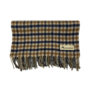 Aquascutum Classic House Check Lambswool Cashmere Scarf One