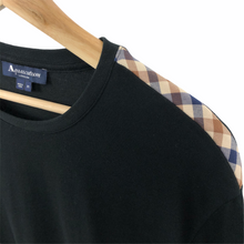 Load image into Gallery viewer, Aquascutum Black Long Sleeved T-Shirt - Medium (M) PTP 20.5&quot;
