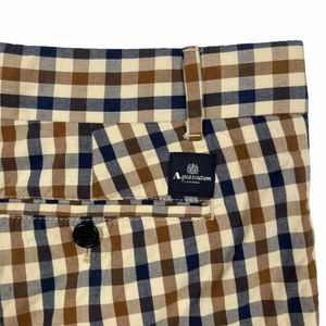 Aquascutum House Club Check Vicuna Shorts - W 30"