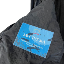 Load image into Gallery viewer, Paul and Shark Navy Econyl Nylon Metal Overshirt - Large (L) PTP 24&quot;
