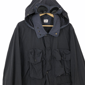 C.P Company Dark Navy Multi Pocket Goggle Jacket - 54 PTP 24.25"