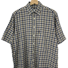 Load image into Gallery viewer, Aquascutum House Check Short Sleeved Shirt - Medium (M) PTP 23&quot;
