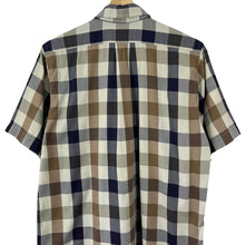 Load image into Gallery viewer, Aquascutum Block Check Short Sleeved Shirt - Small (S) PTP 22&quot;
