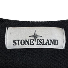 Load image into Gallery viewer, Stone Island Black Crew Neck Logo Sweater - Double Extra Large (XXL) PTP 24&quot;
