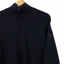 Load image into Gallery viewer, Paul and Shark Navy Bretagne Half Zip Pullover - Extra Large (XL) PTP 24.25&quot;
