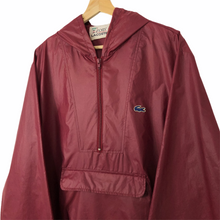 Load image into Gallery viewer, Vintage Maroon Lacoste Izod Half Zip Cagoule - Large (L) PTP 24.75&quot;
