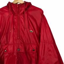 Load image into Gallery viewer, Vintage Red Lacoste Izod Half Zip Cagoule - Extra Large (XL) PTP 28&quot;
