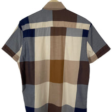 Load image into Gallery viewer, Aquascutum Block Check Short Sleeved Shirt - Medium (M) PTP 21&quot;
