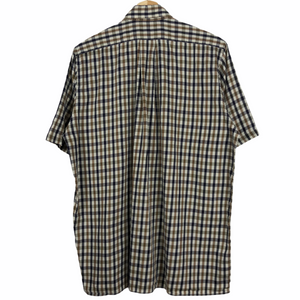 Aquascutum House Check Short Sleeved Shirt - Medium (M) PTP 23"