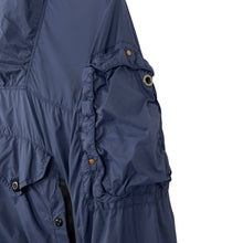 Load image into Gallery viewer, Ma.Strum Navy Blue Multi Pocket Hooded Sniper Jacket - Small (S) PTP 20&quot;
