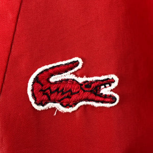 Vintage Lacoste Red Half Zip Cagoule - Large (L) PTP 22.5"