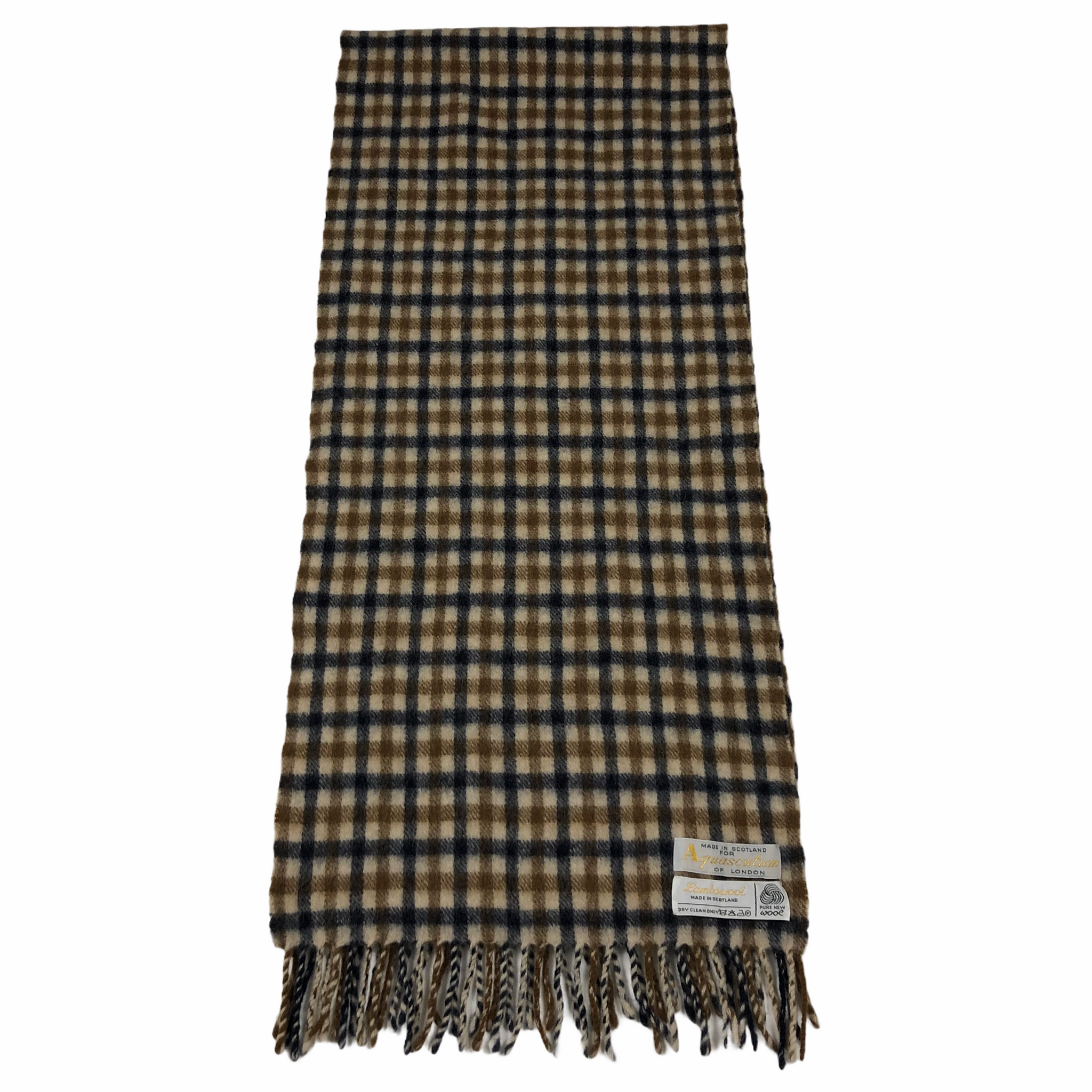 Aquascutum Classic House Check Pure Lambswool Scarf One Size