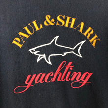 Load image into Gallery viewer, Paul and Shark Navy Embroidered Logo Crew Neck Sweater - Medium (M) PTP 20.75&quot;
