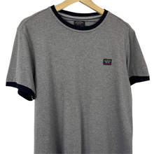 Load image into Gallery viewer, Paul and Shark Grey Short Sleeved Logo T-Shirt - Large (L) PTP 20.75&quot;
