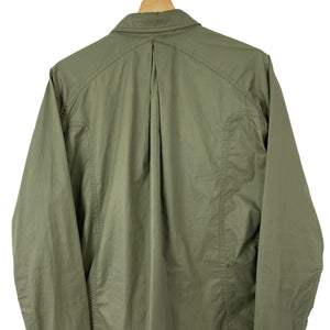 Ma.Strum Green Button Up Multi Pocket Overshirt - Small (S) PTP 21.75"