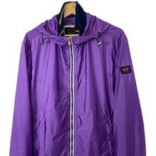 Load image into Gallery viewer, Paul and Shark Purple Hooded Logo Jacket - Large (L) PTP 21.5&quot;
