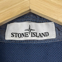 Load image into Gallery viewer, Stone Island Blue Weft Nylon Seersucker TC Overshirt - Extra Large (XL) PTP 24&quot;
