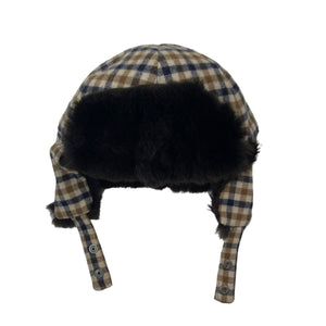 Aquascutum House Check Wool Trapper Hat - Large (L)