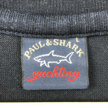 Load image into Gallery viewer, Paul and Shark Navy Logo Crew Neck Sweater - Large (L) PTP 20.5&quot;
