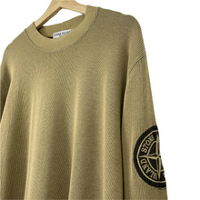 Load image into Gallery viewer, Stone Island Crew Neck Embroidered Logo Sweater - Large (L) PTP 22&quot;
