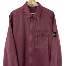 Load image into Gallery viewer, Stone Island Burgundy Pocket Overshirt - Extra Large (XL) PTP 23.25&quot;
