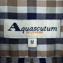 Load image into Gallery viewer, Aquascutum House Check Short Sleeved Shirt - Medium (M) PTP 23&quot;
