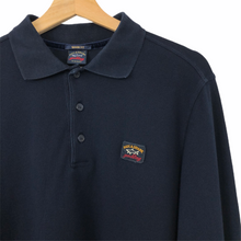 Load image into Gallery viewer, Paul and Shark Navy Long Sleeved Polo - Large (L) PTP 20.5&quot;
