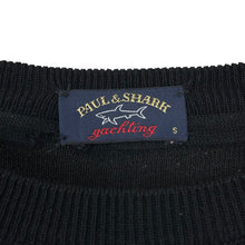 Load image into Gallery viewer, Paul and Shark Black Crew Neck Wool Sweater - Small (S) PTP 18.5&quot;
